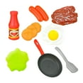 thumbnail image 1 of figatia 8 Pieces Kitchen Playset Kitchen Cooking Pan Playset Realistic Role Play Pretend Black, 1 of 9