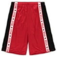 thumbnail image 2 of Men's Fanatics Red/Black Chicago Bulls Big & Tall Tape Mesh Shorts, 2 of 3
