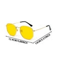thumbnail image 3 of Replio Men's And Women's Fashion Polygon Sunglasses Lightweight Metal Frame Glasses Gifts Ideas, 3 of 4
