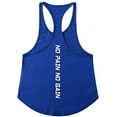 thumbnail image 3 of Men Pure Color Fitness Cotton Vest Bodybuilding Stringer Gym Tank Tops M-XXL, 3 of 3