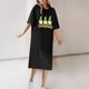 thumbnail image 5 of Vestido Corto de Verano Cuello Redondo Estilo de Camiseta de Longitud de Tobillo de Manga Corta, Altamente Elástico para Pijamas Y Ropa Interior Sexy, 5 of 8