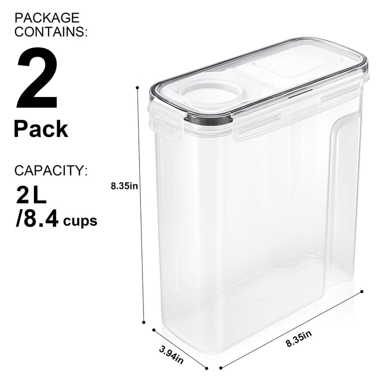 Sorbus 2-Pack 2L Airtight Food Storage Dispensers photo 5
