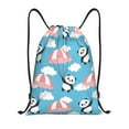 thumbnail image 1 of Saiise Panda Flying in the Sky Pattern Sports Drawstring Backpack - String Swim Gym Bag with Wet Proof Pocket for Women&Men-Medium, 1 of 6