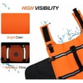 thumbnail image 2 of Ripstop Life Jackets For Dogs With Strong Buoyancy And Rescue Handle, Reflective-Xl Orange, 2 of 7