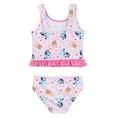 thumbnail image 3 of Bluey Little Girls' Swimwear 2-Piece Tankini and Bikini Bottom Set Bluey Bingo Light Pink, 3 of 4