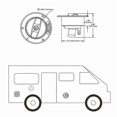 thumbnail image 4 of Caravan Accessories RV Modified Water Inlet with Lock Key Water Tank Inlet Hatch Trailer RV Lock Door, 4 of 5