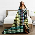 thumbnail image 5 of Wijzvio Periodic Table Of Elements Throw Blanket Soft Fuzzy Fleece Blanket For Couch Bed Living Room Decoration 40"X30", 5 of 9