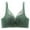 c01Green, variant on Small Bust Thick Padded Wireless Bra Soft Comfort Breathable Underwear Gathering Daily Bra Lace Non-Steel Ring Bra White M