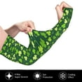 thumbnail image 3 of Fotbe Happy St. Patrick's day UV Sun Protection Arm Sleeves - Tattoo Cover Up - Basketball Arm Sleeve UPF 50 Cooling for Men Women, 3 of 8