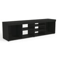 Boahaus Dakota TV Stand, Black Matte, TVs up to 65", Manufactured Wood