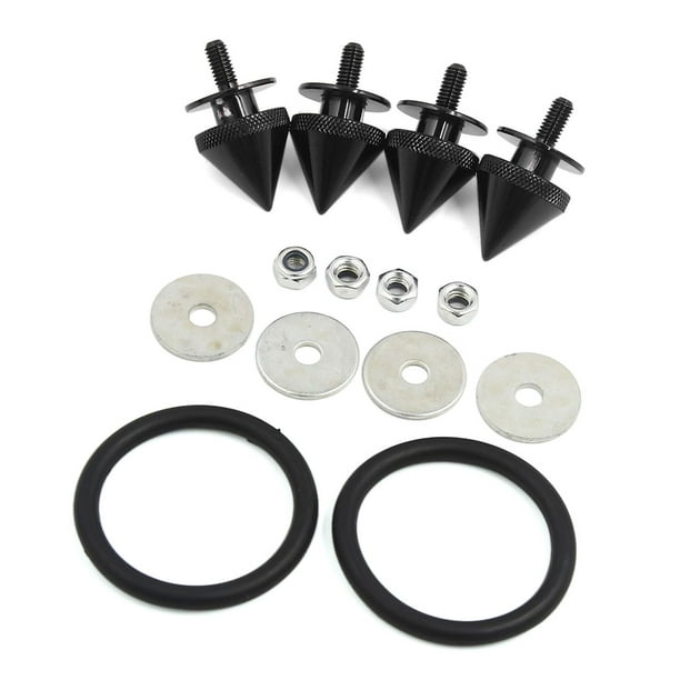 Universal Black Spike Quick Release Fasteners for Car Bumper Trunk