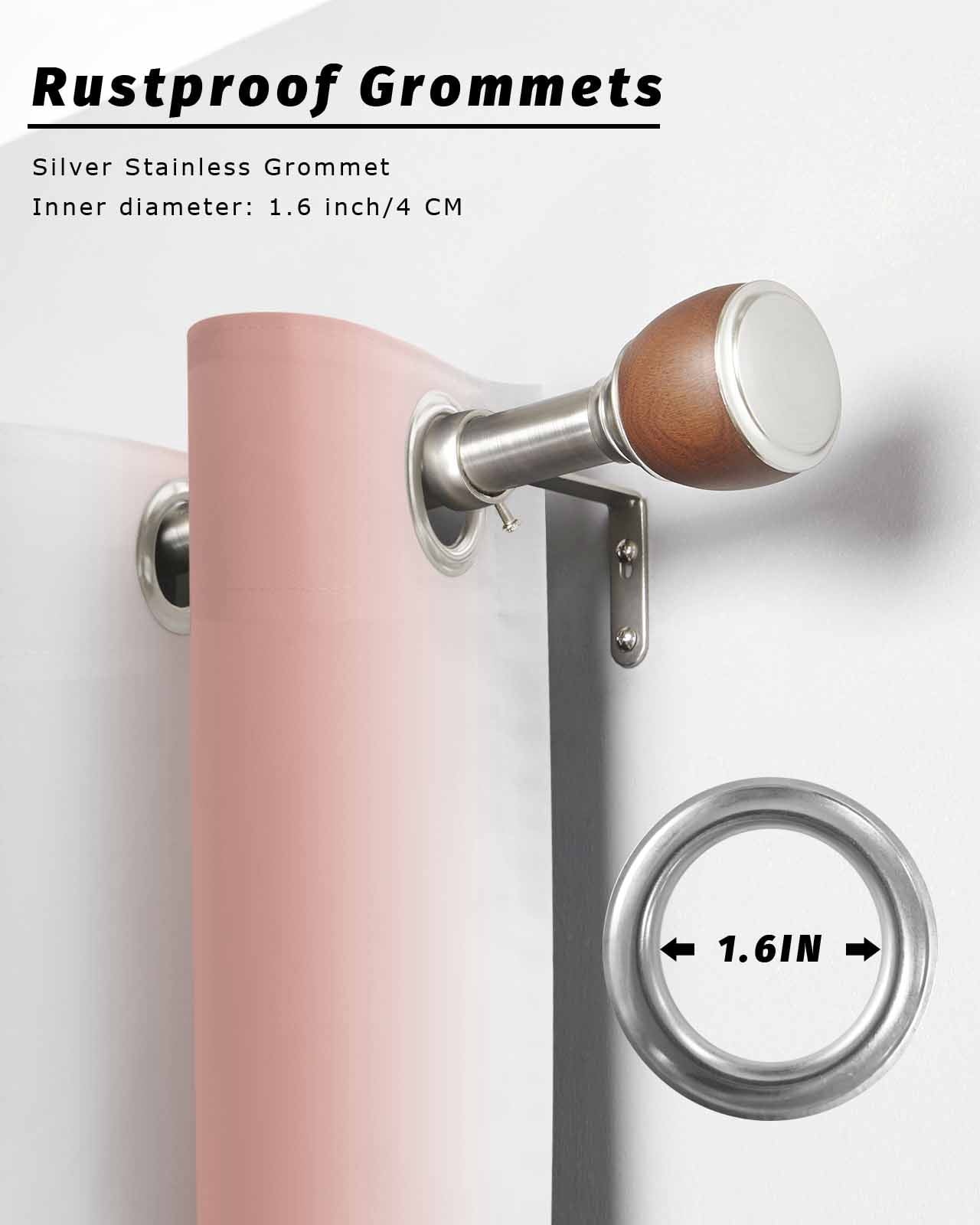 nqOlkjepod Outdoor Curtains for Patio Waterproof, Pink Ombre Outdoor Privacy Panels Grommet, Farmhouse Modern Abstract Art Blackout Outside Curtains for Porch/Cabana/Pergola 54"x108", 2 Panels