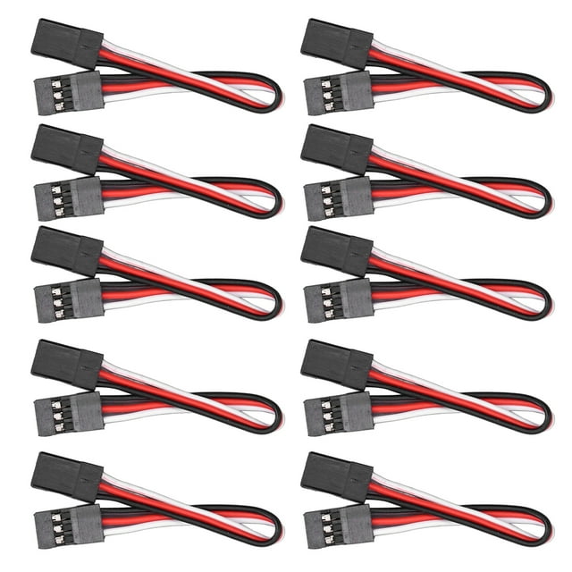 Cable De Extensión Servo, Línea De Servocontrolador De Coche RC Resistente A La Corrosión Fácil De Instalar Tamaño Estándar Para Modelos De Aviones Y Robots