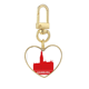 thumbnail image 1 of Llavero de metal en forma de corazón dorado Hamburgo Alemania Unbranded 3,2x3cm, 1 of 3