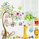 thumbnail image 2 of Árboles de gran tamaño, animales, pegatinas de pared coloridas DIY 3D, adhesivo para habitación de bebé, Mural, decoración del hogar, papel tapiz, pegatinas de pared (tamaño: 160*130cm), 2 of 5