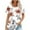 Multicolor-8, variant on Youyipin Fashion Women's Print Short Sleeve Round Neck Casual Summer Blouses Top