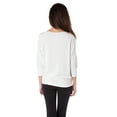 thumbnail image 2 of Bat Wing 3/4 Sleeve V Neck Top, 2 of 3