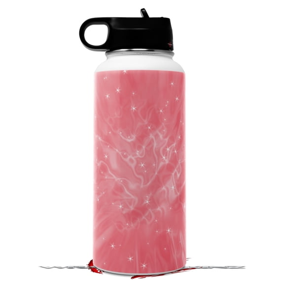 Skin Wrap Decal compatible with Hydro Flask Wide Mouth Bottle 32oz Stardust Pink (BOTTLE NOT INCLUDED)