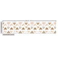 thumbnail image 3 of Ambesonne Geometric Fabric by the Yard, Minimalist Triangles Art, 10 Yards, Almond Pastel Brown White, 3 of 5
