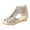 Beige, variant on Clearance VerPetridure Women's Rhinestone Hollow Back Zipper Round Toe Hollow Sandals Roman Shoes Women's Sandals Summer Casual
