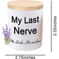 thumbnail image 3 of Candles Gifts for Women Funny Unique Mothers Day Christmas Birthday Self Care Relaxation Spa Gag Gifts for Sister Best Friend My Last Nerve Lavender Scented Soy Candle, 3 of 4