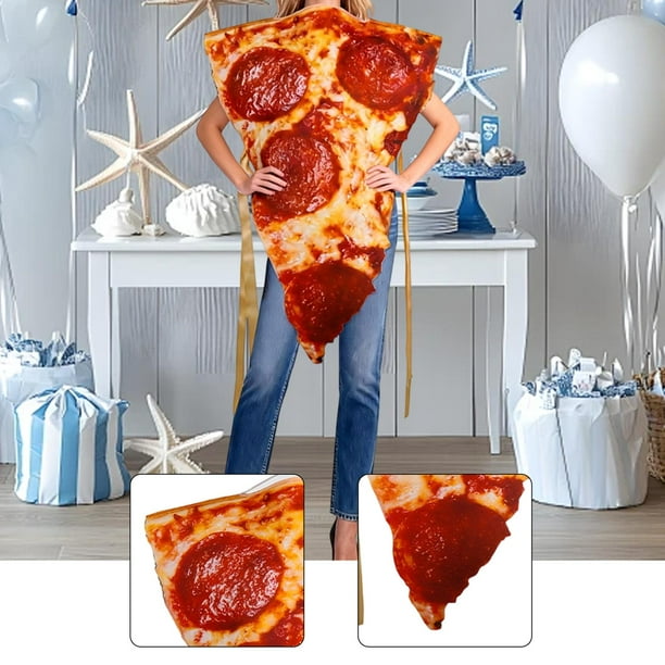 Disfraz de pizza de Halloween, novedoso disfraz unisex para cosplay para espectáculo de máscaras. para adultos