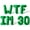 Green, variant on Letter Balloons - WTF IM 30 16" Inch Alphabet Letters Foil Mylar Balloon 30th Birthday Party Banner (Gold)