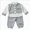 Q22-Grey, variant on Kids Clothes Long Sleeve T-Shirt Tops Sweatsuit Pants Sets Fall Winter Clothes