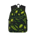 thumbnail image 2 of Goofa Green Branch Olive Print Casual Backpack for Women Men,Waterproof High School Bookbag,Lightweight Travel Daypack,Classic College Backpack,Laptob Backpack, 2 of 6