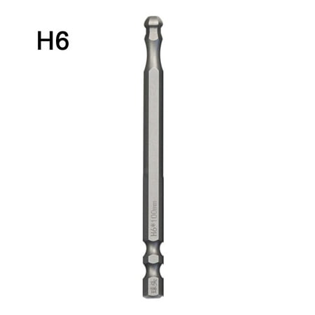 

1pc Ball End Hex Screwdriver Bit Metric Hex Bit 100mm Long Magnetic Driver Bit