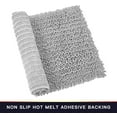 thumbnail image 6 of Walensee Non-Slip Bathroom Rugs Chenille Soft Striped Plush Bath Mat, 20" x 32", Light Grey, 6 of 7