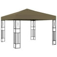 thumbnail image 3 of vidaXL Gazebo Anthracite Polyester fabric 9.8 x 9.8 ft Decorative Inlays, 3 of 10