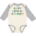 thumbnail image 3 of Inktastic Happy Birthday Pop Pop Boys or Girls Long Sleeve Baby Bodysuit, 3 of 5