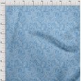 thumbnail image 4 of oneOone Polyester Lycra Light Blue Fabric Block Fabric For Sewing Printed Craft Fabric By The Yard 56 Inch Wide, 4 of 6