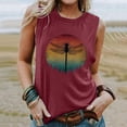 thumbnail image 2 of Hpapadks Womens Tankini Tops Casual Sunset Graphi Tanks Hiking Sleeveless Tees Shirt Vest Camisole Tops for Women S, 2 of 6