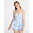 thumbnail image 3 of No Boundaries Romper with Ruffle Skirt, Women's & Women's Plus Sizes XXS-4X, 3 of 5