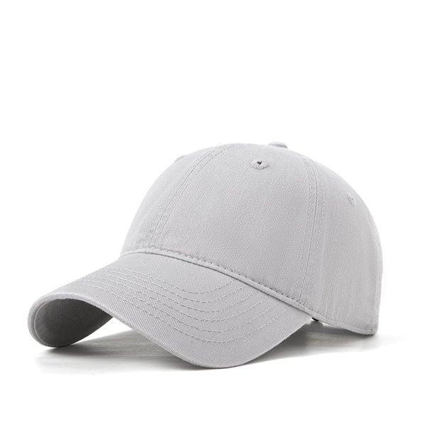 New Summer Baseball Cap Men Big Head Trucker Cap Women Sports Casual Sun Hat Washed Cotton Golf Visor Solid Color Peaked Dad Hat56-59cm(Adjustable) Gao Jinjia LED