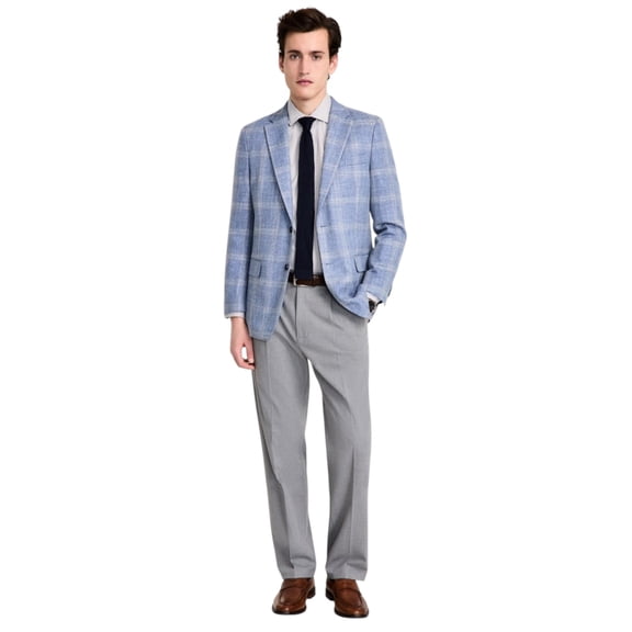 Tommy Hilfiger Mens Modern fit Sport Coat Blazer 44 S Blue Solid Stretch