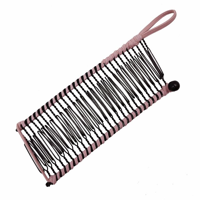 Banana Clip Comb Tool Stretchy Banana Hair Clip Ponytail Holder