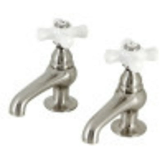 Kingston Brass CC9L8 Vintage Basin Tap Faucet, Brushed Nickel