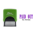 thumbnail image 1 of eloria-décor Paid Out Violet Ink Self Inking Rubber Stamp Office & Commercial Use Office Stationary, DESIGN02, 1 of 2