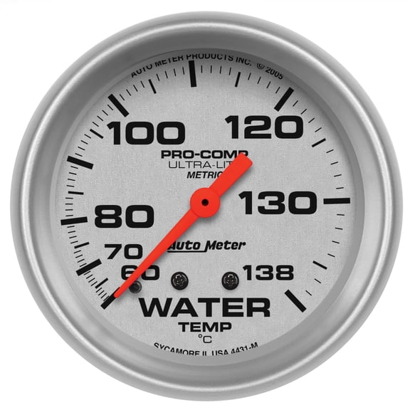 AutoMeter 4431-M Gauge Water Temp 2 5/8 60-140A§c Mechanical Ultra-Lite"