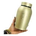 thumbnail image 4 of Little Family Members Pet Cremation Urn Engraved Stainless Steel Medium Gold D1, 4 of 5