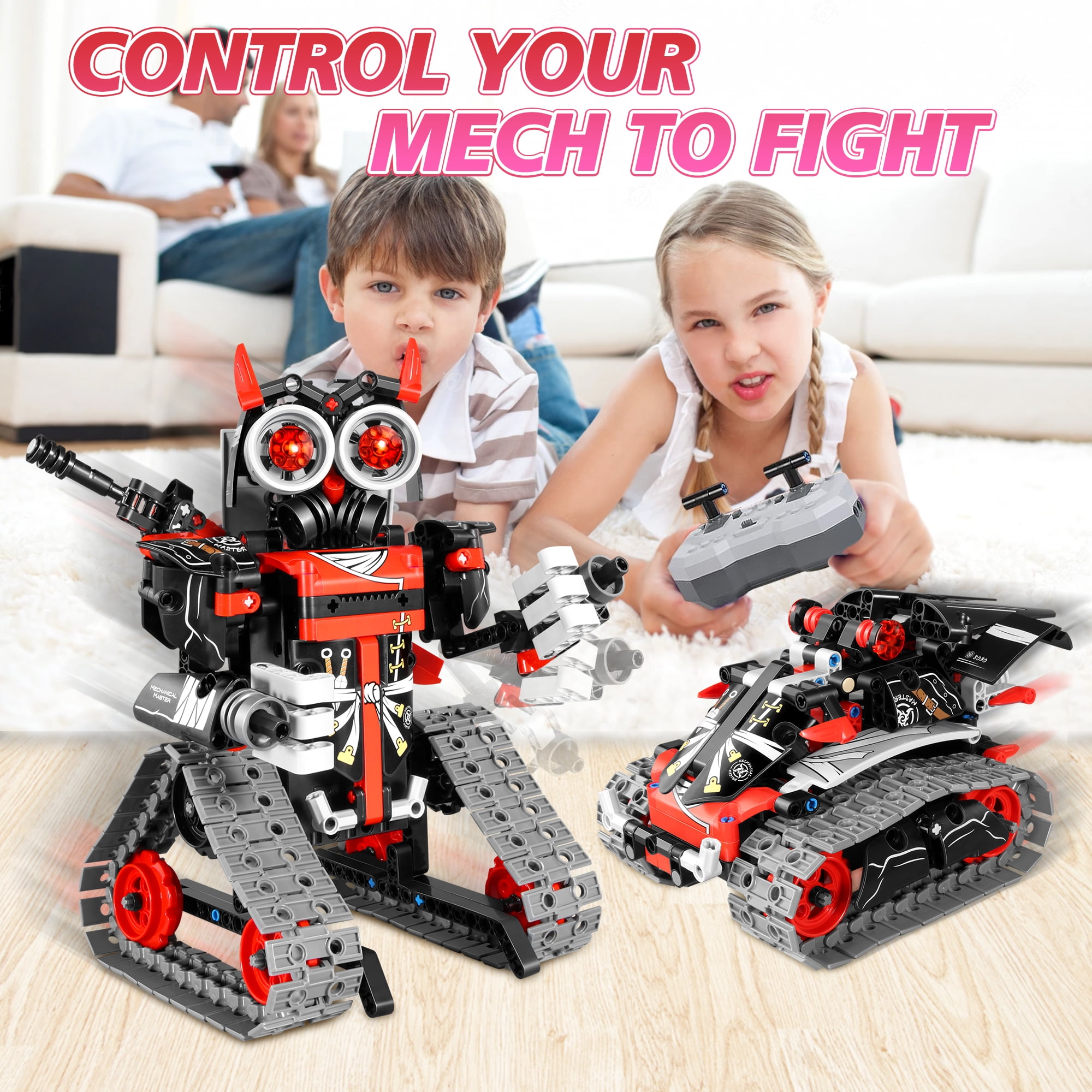Remote Control Robot Building Kits for Kids 6-12- 3 in 1 STEM Projects APP/RC  Robotics for Kids Ages 8-12 and up, Christmas Birthday Gifts Toys for Boys  and Girls 