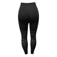 thumbnail image 5 of vigerkar Leggings for Women High Waisted Tummy Control Seamless Lace Workout Leggings Running Yoga Pants Dark Gray, S, 5 of 5
