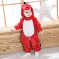 Baby Dinosaur Unisex Cartoon Hooded Romper Toddler Jumpsuit Tuxedo