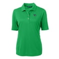 thumbnail image 2 of Women's Cutter & Buck Kelly Green Gwinnett Stripers Virtue DryTec Eco Pique Recycled Polo, 2 of 3
