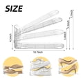 thumbnail image 4 of Uni HIMO 12-Pack Adjustable Shoe Stackers with Shoe Slots, Durable Plastic Shoe Slot Organizer with Slip-Resistant Design & 3 Height Settings, Space-Saving Storage Rack for Closet, 4 of 7