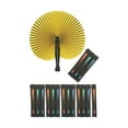 thumbnail image 1 of 20x Abanicos Plegables Decorativos Ligeros Abanicos de Boda Abanicos de Acordeón para Mango negro, 1 of 9