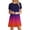 Dark Blue dresses for women 2023, variant on Summer Saving Wycnly Sundresses for Women Short Sleeve Crewneck Gradient Print Mini Dresses Casual Flowy Swing Tunic T-Shirt Summer Dress Orange Up to 65% off